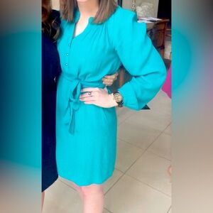 Turquoise Banana Republic Dress